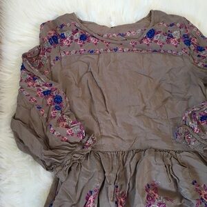 Free People Floral Blouse